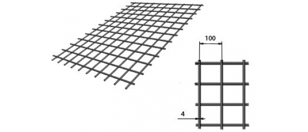 Сетка сварная (дорожная) 100х100х4мм 1,5х2м купить с доставкой в Ивановском